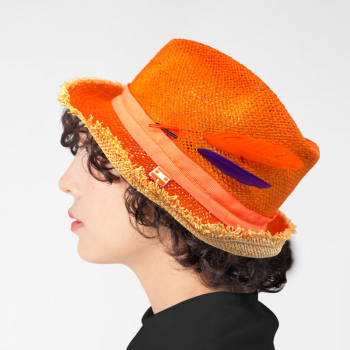 Paulssen Ellen hat Newport brushed fluo orange, style